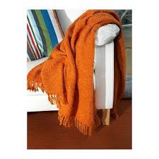 Black And White Striped Blanket Ikea New Ikea Ritva Throw Blanket Orange Mohair Fringed Trim Orange Throws Ikea Throw Blanket