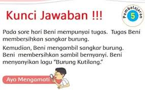Kunci Jawaban Tema 5 Kelas 2 Halaman 44 45 46 49 50 53 Pembelajaran 5 Subtema