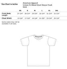 t shirt size chart american apparel edge engineering and