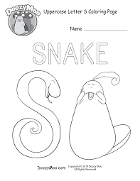 At last count it was over 245 pictures and we are always adding new. Cute Uppercase Letter S Coloring Page Free Printable Doozy Moo