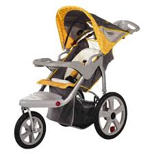 Instep Grand Safari Swivel Single Jogging Stroller Gray Yellow Jogging Stroller Reviews Jogging Stroller Baby Strollers Jogging