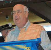 New members, Bob Saathoff and Jess Levin, are introduced to the Club.