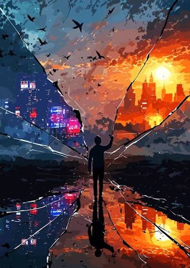 Reflections of a Dystopian Dreamscape posters & prints by temojin