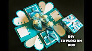 Just change the color and theme of the paper or cardstock used to create them. Explosion Box Tutorial Birthday Box How To Make Explosion Box Youtube