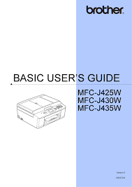 The 1.9 color lcd display is perfect for easy menu navigation. Brother Mfc J430w Basic User S Manual Pdf Download Manualslib