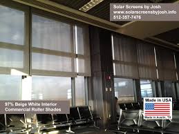 Solar window screens or sun screens, also known as sun shades or solar shades, have many unique benefits and features that make them one of our most popular window coverings for both. Solar Window Screens Austin Tx Texas Roll Up Patio Shades Window Screens