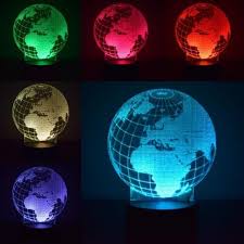 World Globe Led Lamp Changing Colors Night Light Lamp Etsy In 2021 Night Light Lamp World Globes Night Light