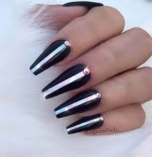 Every celebrity fashionista has been slaying this nail shape, starting from the kardashians to rihanna. 31 Latest Black Coffin Nails Ideas Collection For Summer Occasions Styleuki