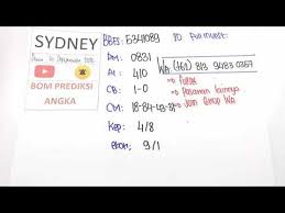 Bocoran Bom Prediksi Angka Sydney Sdyhariini 15 September 2020 Wajib Jp Paus Youtube