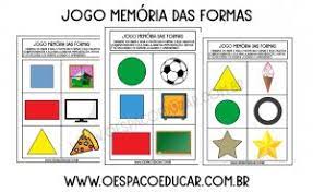Você pode também pedir que anotem em cada carta o nome da forma e da figura. Arquivos Jogo Da Memoria Blog Espaco Educar