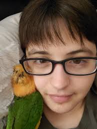 Me and you, a happy crew! We're the best of buddies, me and you! Please  note: they have their own cages. They prefer to take naps together. Oreo  leaves his cage to