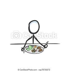 See more ideas about lunches and dinners, dinner, lunch. Man Eating Lunch Healthy Breakfast Dinner Plate Hand Drawn Stickman Cartoon Doodle Sketch Vector Graphic Illustration Canstock