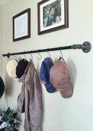 S Hooks May Not Be The Only Thing You Think Of To Organize But You Ll Be Shocked To See All The Space Saving They Can Give Hanging Hats Diy Hat Rack