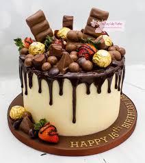 You could do the stripes in whatever color you choose. Chocolate Cake Ideas Trendy Birthday Cake For Men Novocom Top