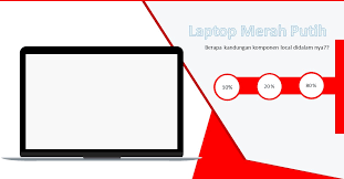 Laptop merah putih atau laptop diktiedu menggunakan tingkat kandungan dalam negeri (tkdn) sebanyak 30 persen, yang secara bertahap akan ditinggikan sampai sekitar 65 persen. Zx8oi0giqb9oim