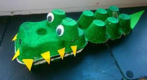 Bricolage Boite A Oeuf Crocodile En Trois Boites D Oeufs Ideebricolageanniversaire Boite A Oeuf Carton D Oeufs Bricolage Facile