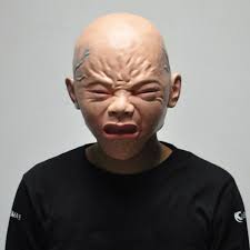 Crying Baby Masks Halloween Scary Cosplay Props Adults Latex Party Mask Die Maske La Mascara Maska A Mascara Wish