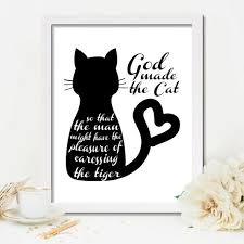 cat poster cat quote cat lover cat lover gift black cat print printable art digital print cat wall art ca citation chat chat geometrique art imprimable