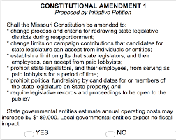 What is on the ballot today in missouri. Ballot Issue Breakdown Missouri Constitutional Amendment 1 Washington University Prosper Washington University In St Louis