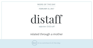 The Word Distaff Was First Used For A Short Staff That Held A Bundle Of Fibers Of Flax Or Wool For Example Ready To Be Spun In Uncommon Words Cool Words Words