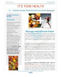 Exercise has also been linked to improved mental health and cognitive function. It S Your Health Newsletter Lifestyle Therapeutix