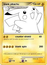 These blank pokemon cards are so much fun for kids to color, draw, and make their own pokemon cards. Pokemon Blank Pikachu