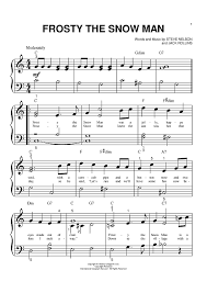 Perfekter notensatz mit extrem intuitiver bedienung. Frosty The Snow Man Quot Sheet Music By Steve Nelson For Big Note Piano Sheet Music Now