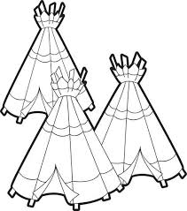 Printable Teepees Coloring Page For Kids Thanksgiving Coloring Pages Free Coloring Pictures Coloring Pages For Kids