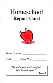 Blue pencil homeschool report card. Free Printable Report Card