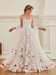 Sweetheart Beading Flowers Lace Wedding Dress Wedding Dresses Wedding Dresses With Flowers Amazing Wedding Dress