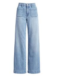 High Rise Wide Leg Patch Pocket Jean Banana Republic Jeans Outfit Women Best Jeans For Women Women Jeans