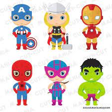Classic Superheroes Clipart Avengers Clipart Marvel Superheroes Clipart Super Heroes Png Heroes Clip Art Card Design Avengers