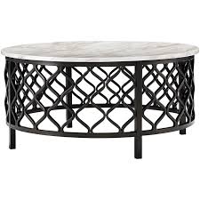 Bonnlo modern coffee table,faux marble top rectangular coffee table with metal frame,living room coffee cocktail table. Ashley Furniture Trinson Faux Marble Top Round Accent Coffee Table In Black Walmart Canada