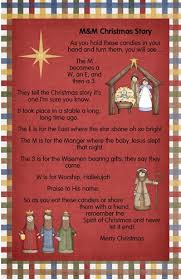 Please enjoy this idea and the free poem download that you can print and attach to your spiders for giving as gifts. M M Christmas Story Printable