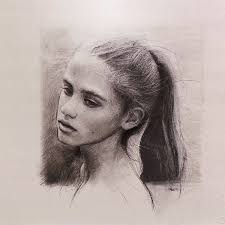 Portrait of Esther Still life stilllife Painting Jos van Riswick