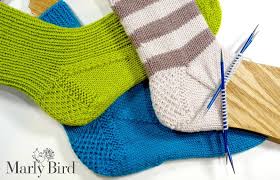 Learn to knit a basic sock from the cuff down: My First Knit Socks On Double Pointed Needles Part 4 Of 6 Marly Bird