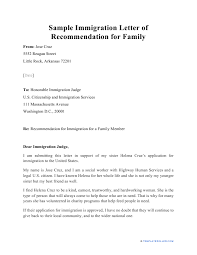 There are different reasons why an application for a visa may be rejected based on the unique requirements of each visa type. Sample Immigration Letter Of Recommendation For Family Download Printable Pdf Templateroller