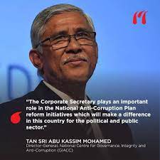 Ketua pesuruhjaya suruhanjaya pencegahan rasuah (sprm), tan sri abu kassim mohamed disahkan bercuti. Maicsa Tan Sri Abu Kassim S Quote Facebook