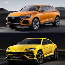 Photo Comparison Audi Q8 Concept Vs Lamborghini Urus Audi Lamborghini Audi Q7
