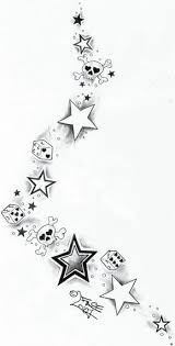 Dessin Tatouage Tete De Mort Des Etoiles Vegastattoo Star Tattoos Star Tattoo Designs Butterfly Tattoo On Shoulder