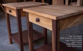 20 Square Shaker Inspired Nightstand End Table By Mountainmulehardwood Rustic Wood Furniture Handcrafted Table Craftsman Furniture