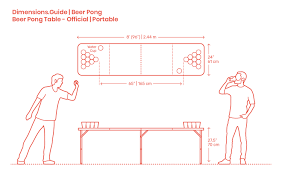 There comes a time in everyone's life to take an important rite of passage — winning your first game of beer pong. Beer Pong Tables Official Portable Dimensions Drawings Dimensions Com