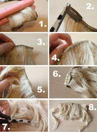 Diy Clip In Bangs Guest Post Diy Hair Extension Clips Hair Extension Clips Diy Hair Extensions