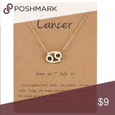 Symbolized by the crab, water element, and cardinal quality. Cancer Sign Necklace Zodiac Sign Necklace Zodiac Pendant Necklace Astrology Necklace