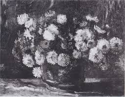Starry night flowers section.love the arrangement and flower choices. Bowl With Chrysanthemums Vincent Van Gogh Artwork On Useum