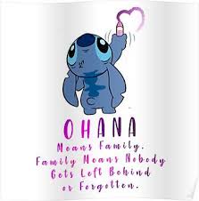 Lilo And Stitch Ohana Poster By Sarahxxdll Lilo And Stitch Quotes Lilo And Stitch Ohana Lilo And Stitch Memes