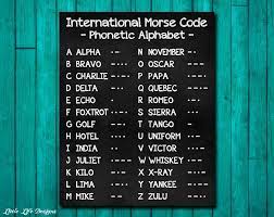 They can sometimes be confusing, so here's all you migh. Internationalen Morsecode Sign Phonetische Alphabet Etsy