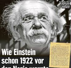 Dabei hatte ihr geistiger vater schon von ihr geträumt, als er noch die schulbank drückte. Wie Einstein Schon 1922 Vor Den Nazis Warnte Pressreader