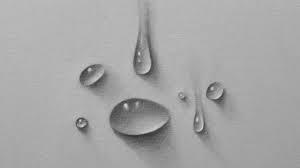 Step by step drawing of a water drop with graphite pencil. How To Draw Water Drops With Pencil Learn How To Draw
