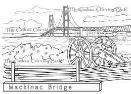 Free collection of 1 peninsula color palettes to inspire your ideas. Download Mackinac Bridge Coloring Page Mackinac Bridge Personalized Coloring Book Coloring Pages